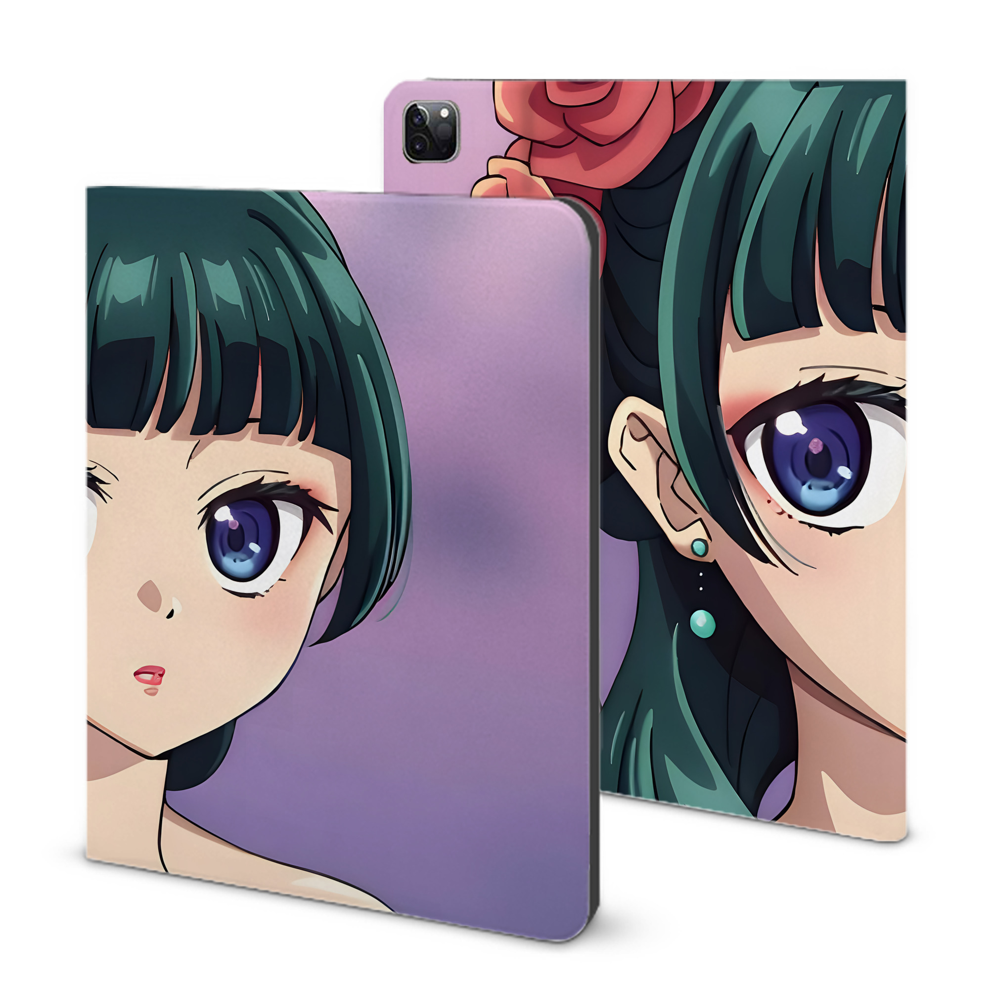 （画像用） 薬屋のひとりごと The Apothecary Diaries IPad ケース ブック型 PUレザー TPU 耐衝撃 軽量 薄型 ペン収納なし 全面保護 IPad 各モデル対応